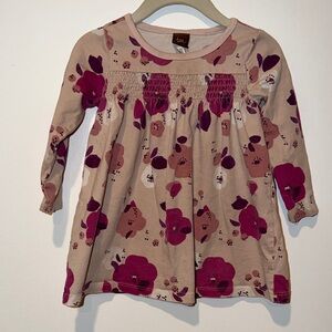 Tea Collection 12-18mo Floral Long Sleeve Dress